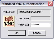 Contraseña de VNC